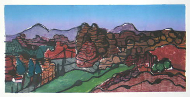 colorado canyon art print